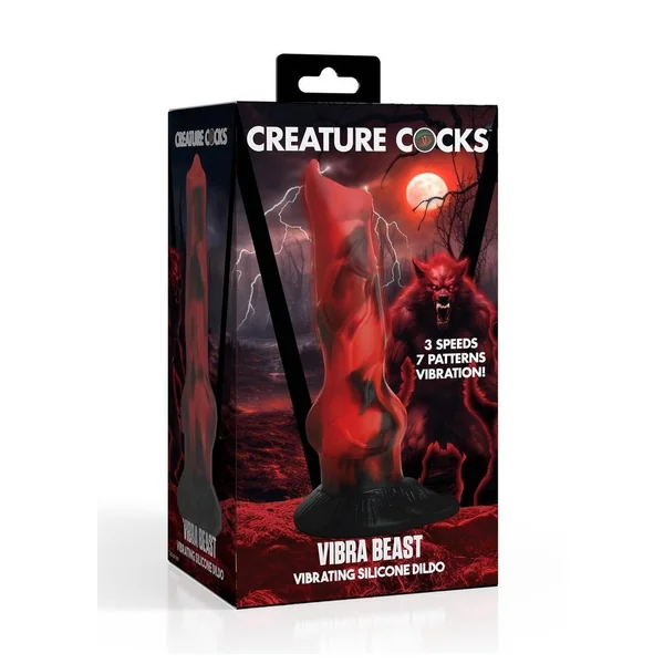 Creature Cocks Vibra Beast Vibrating Silicone Dildo