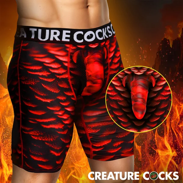 Creature Wear Horny Devil Demon Boxer Shorts - X-Large