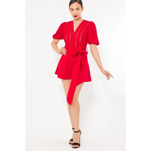 Crochet Detailed Fashion Romper