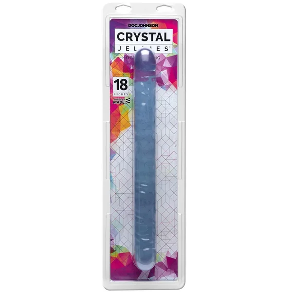 Crystal Jellie Double Dong - Clear