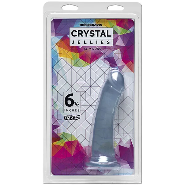 Crystal Jellies - 6.5 Inch Slim Dong - Clear