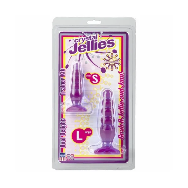 Crystal Jellies Anal Delight Trainer Kit - Purple
