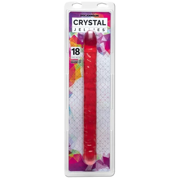 Crystal Jellies Double Dong - Pink