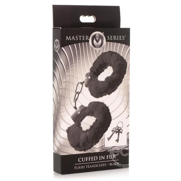 Cuffed in Fur Furry Handcuffs (Black)