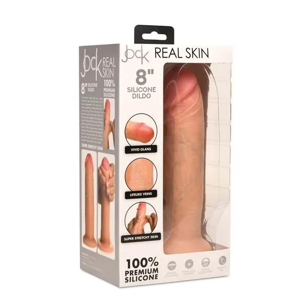 Curve Toys Jock Real Skin Silicone 8″ Dildo