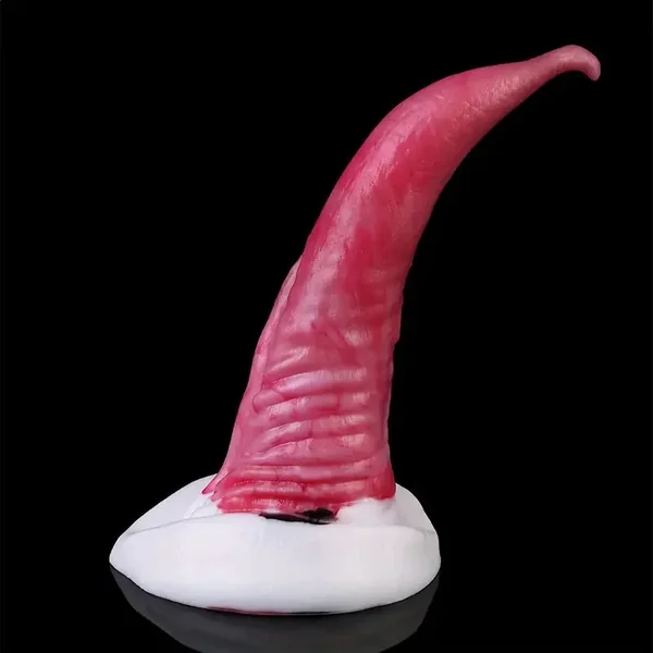 Curved Anal Plug With Suction Base G-Spot Massaging Silicone Butt Plug