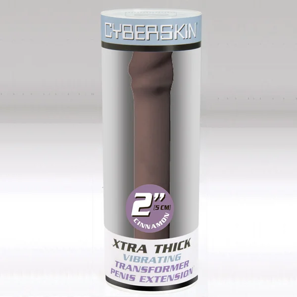 CyberSkin Transformer 2 inch Black Vibrating Penis Extension