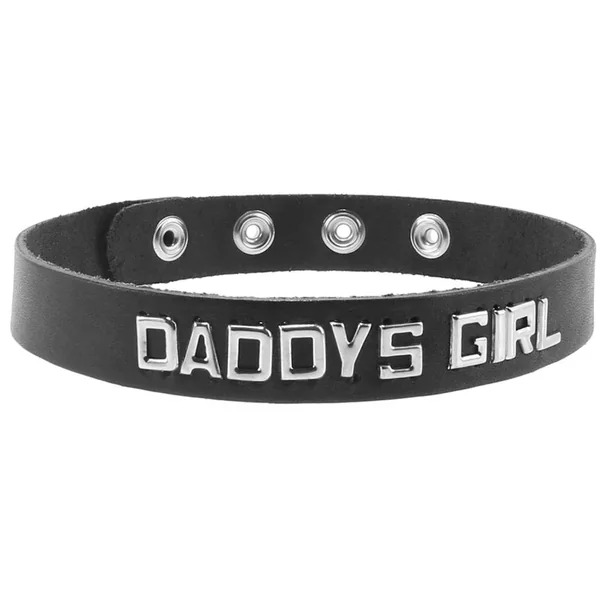 Daddy’s Girl Leather Word Band Collar