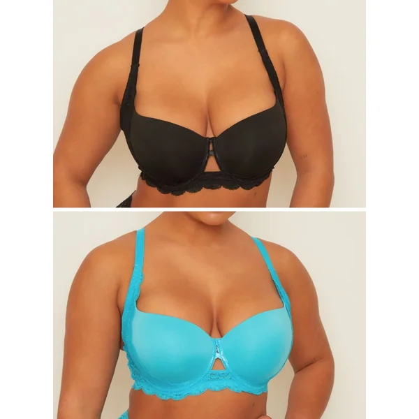 Daley Lace Bra Bundle : Black & Bluebird