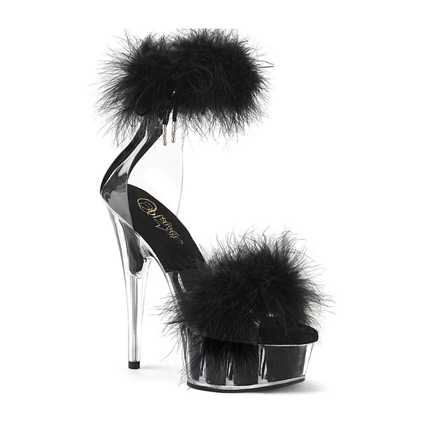 DELIGHT-624F Clear Vinyl Sandal