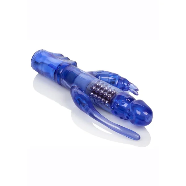 Delight Triple Orgasm Dual Vibrating Rabbit Waterproof Blue