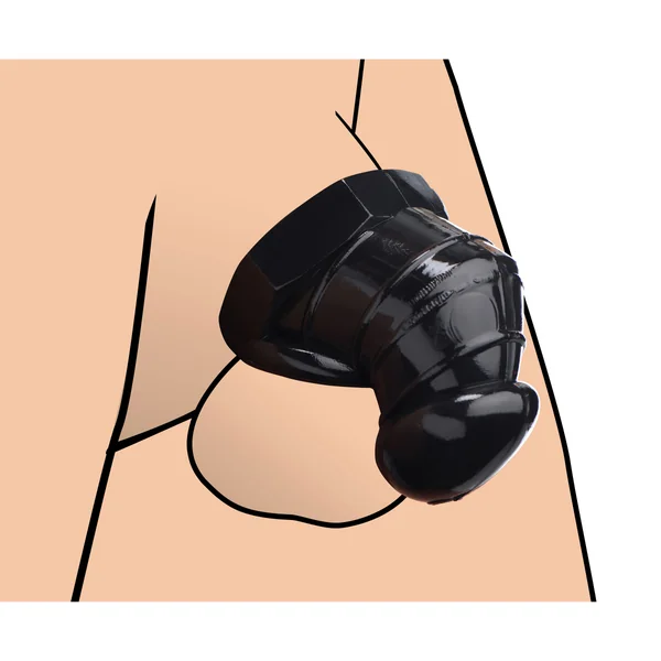 Detained – Black Restrictive Chastity Cage