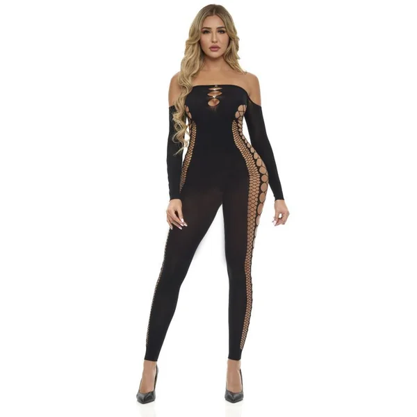 Diamond Drippin Bodystocking in Black for Elegant Intimate Wear