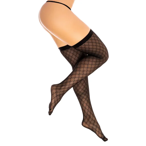 Diamond Mesh Thigh High