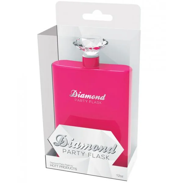 Diamond Party Flask Pink