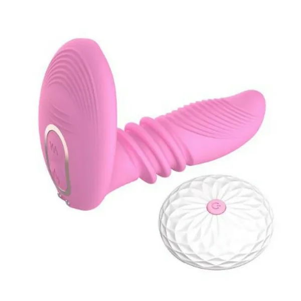 DIBE 7 Vibration Telescopic Remote Control Heating Dildo Vibrator
