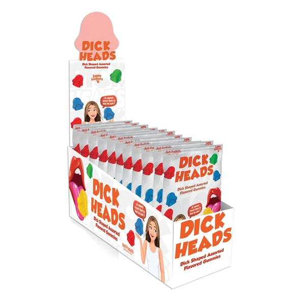 Dick Heads Gummies Display - Display of 12
