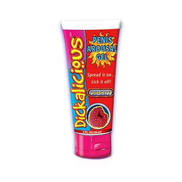 Dickalicious Raspberry Edible Penis Arousal Gel 2 Fl Oz