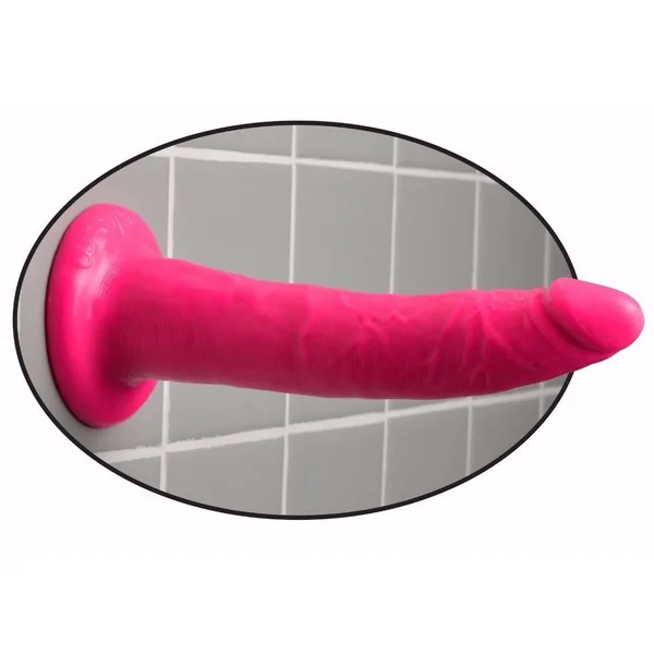Dillio 7-inch Strap-On Harness G-spot Stimulation Dong Suction Cup Slim Dildo
