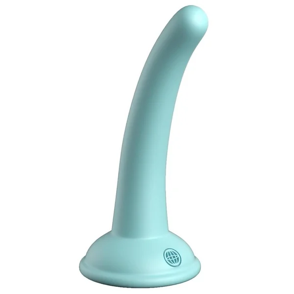 Dillio Platinum Curious Five Silicone Dildo 5in – Teal