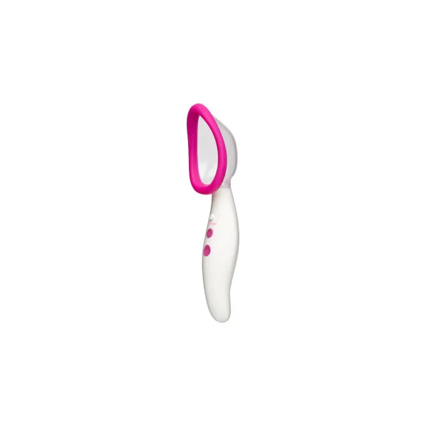 Doc Johnson Automatic Vibrating Rechargeable Pussy Pump, Pink/White
