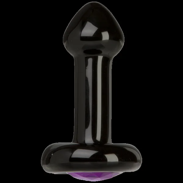 Doc Johnson Black Rose Violet Gems Anal Plug Small