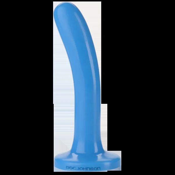 Doc Johnson Platinum Slim Silicone Dildo Blue