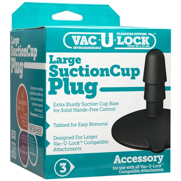 Doc Johnson Vac-U-Lock Suction Cup Large Black