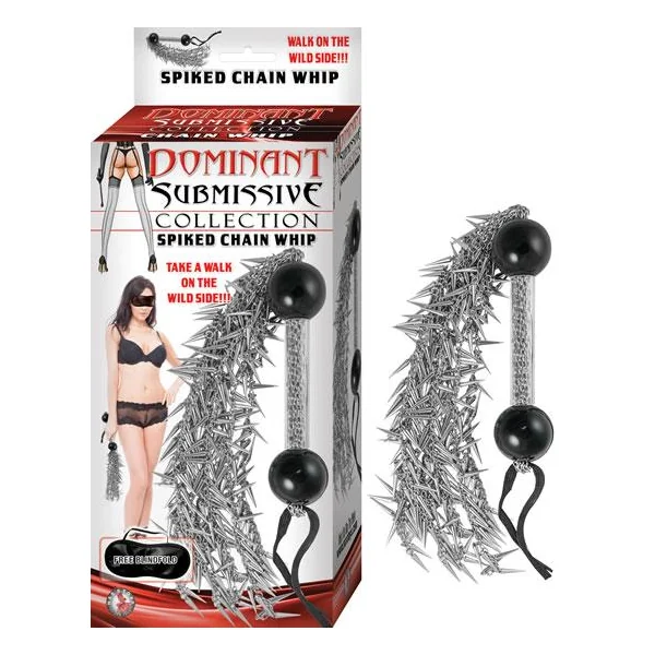 Dominant Submissive Collection Spiked Chain Whip