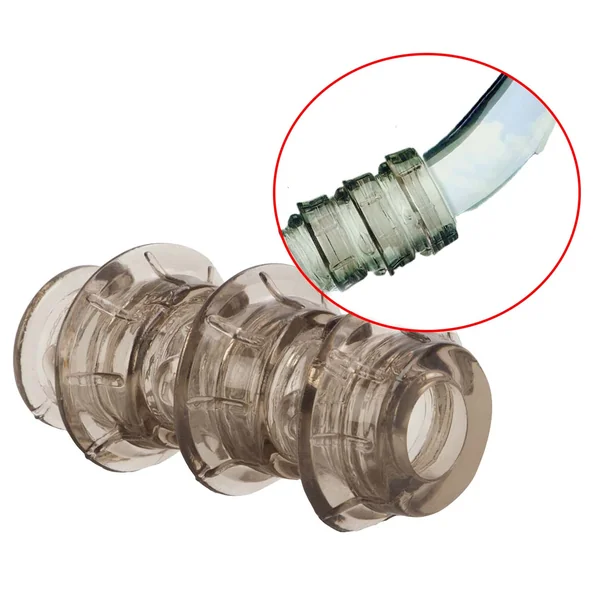 Dr Joel Kaplan Beaded Girth Ring Triple Stacker Penis Ring Smoke