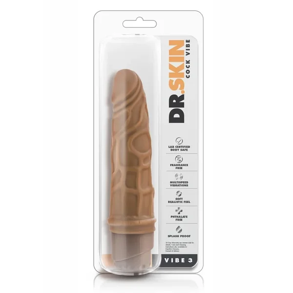 Dr. Skin Cock Vibe 3 Vibrating Dildo