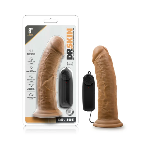 Dr. Skin Dr. Joe Realistic 8 inches Vibrating Dildo Tan