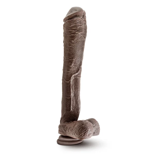 Dr. Skin Mr. Ed 13" Dildo With Suction Cup - Chocolate