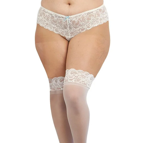 Dreamgirl Laced Stay-up Sheer Thigh High X