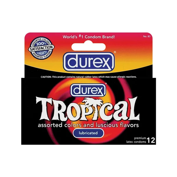 Durex Tropical Color & Scents Condoms - Box of 12