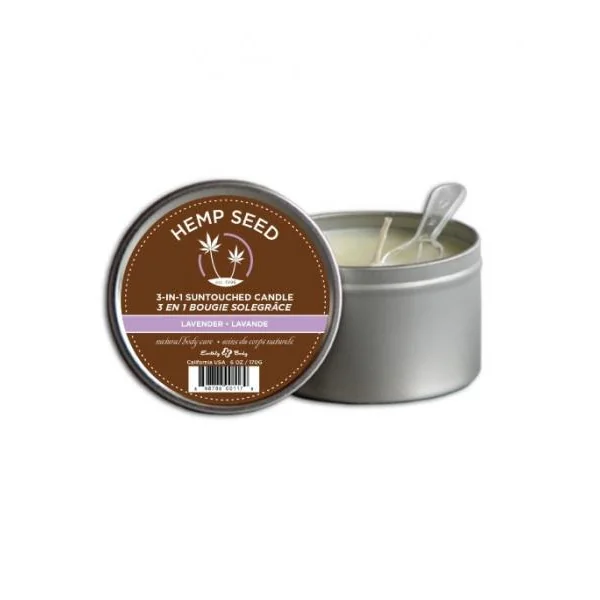 Earthly Body 3 In 1 Massage Candle Lavender 6oz