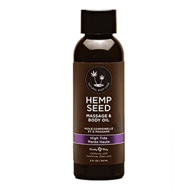 Earthly Body Hemp Seed Massage Oil High Tide