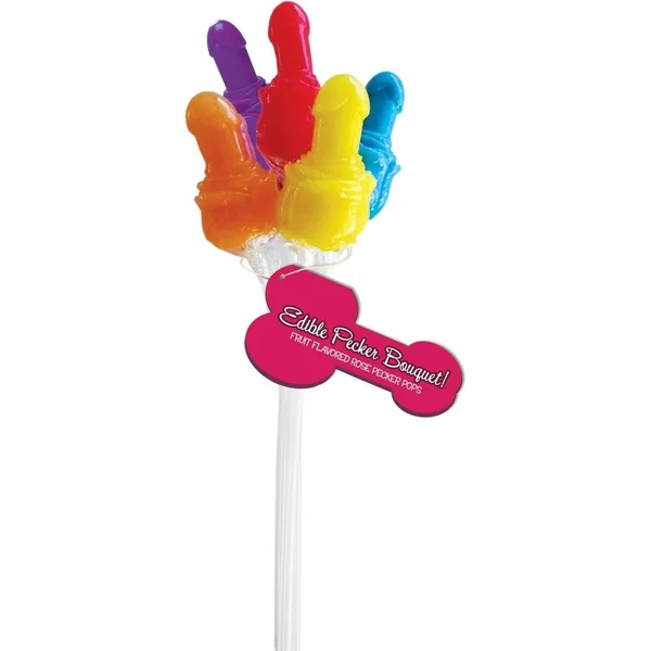 Edible Pecker Bouquet 6 Rose Pecker Pops