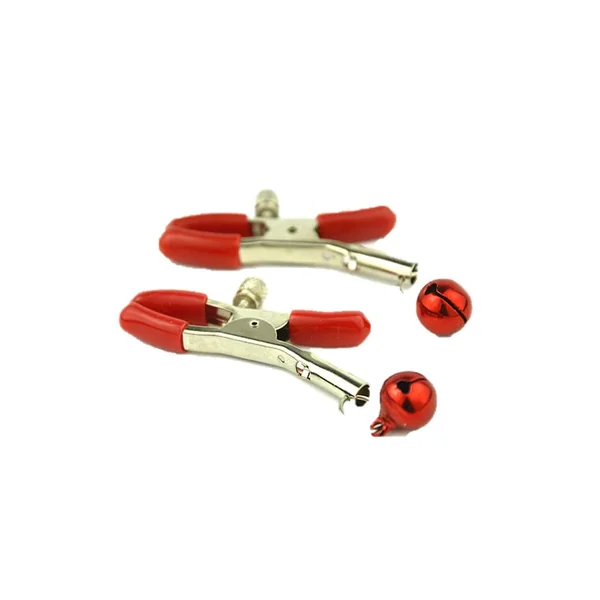Ego Driven - Alligator Clamps with Bells - Red