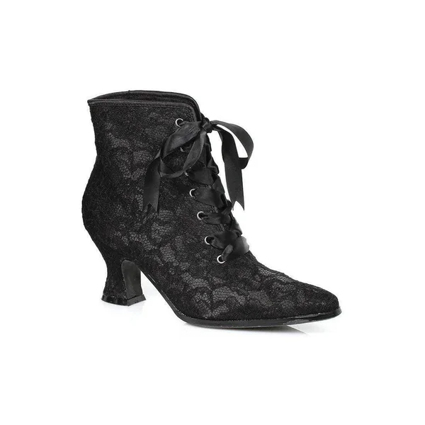 Ellie 253-ELIZABETH Victorian Lace Ankle Bootie
