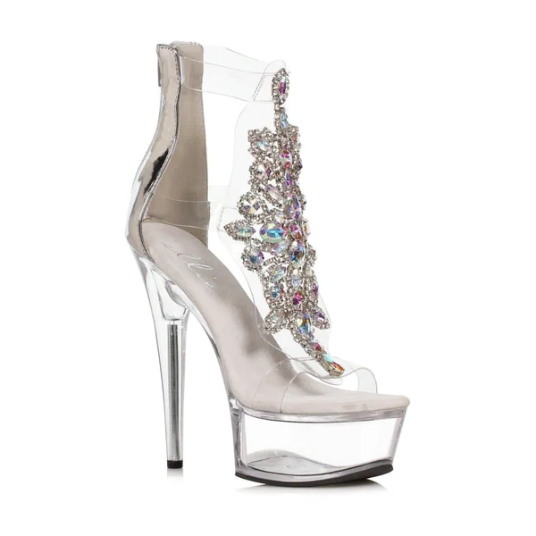 Ellie Shoes 609-LARA Stiletto With Rhinestone Upper