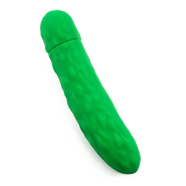Emojibator Pickle Emoji Textured Silicone Mini Vibrator