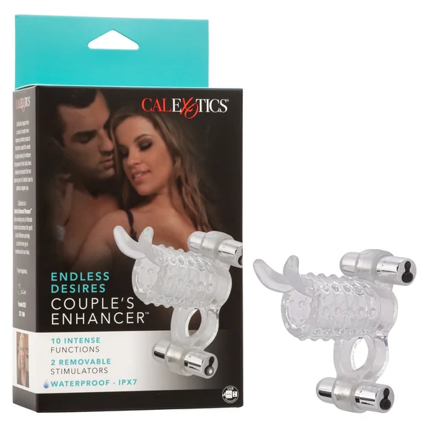 Endless Desires Couples Enhancer with Removable Bullets 4.25in - Clear