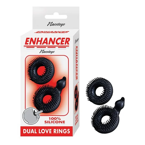 Enhancer Dual Love Rings - Black