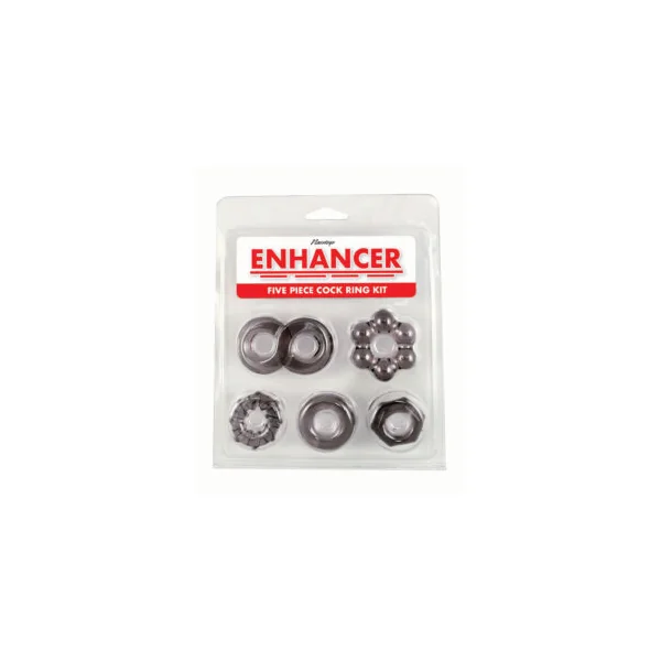 ENHANCER FIVE PIECE COCK RING SET