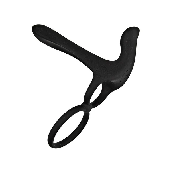 Enhancer The Ultimate Lover Rechargeable Silicone Couples Cock Ring – Black