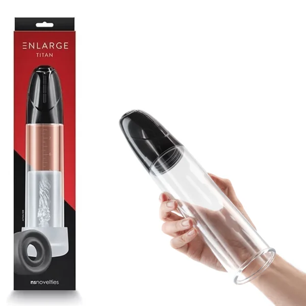 Enlarge Titan Rechargeable Penis Vacuum Pump with Masturbator Sleeve