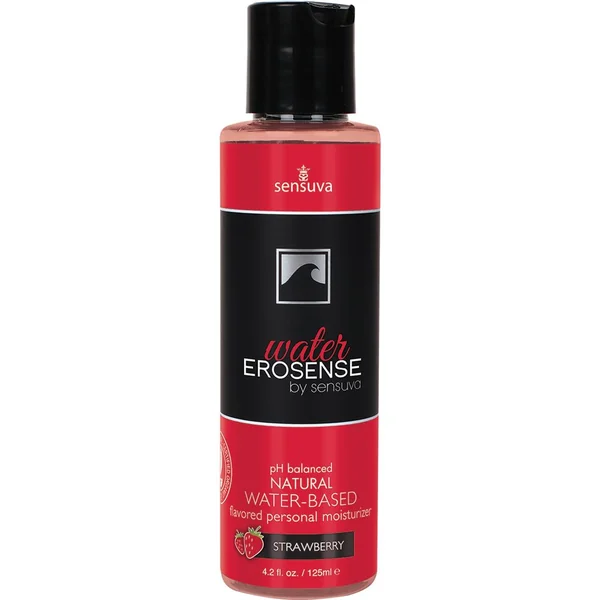 Erosense Water Natural Water Based Personal Lubricant Strawberry 4.2 FL OZ