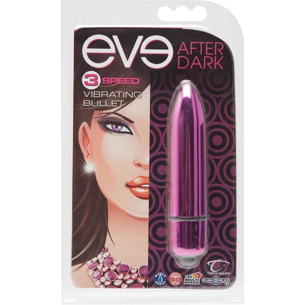 Eve After Dark 3 Speed Vibrating Bullet Waterproof Fuchsia
