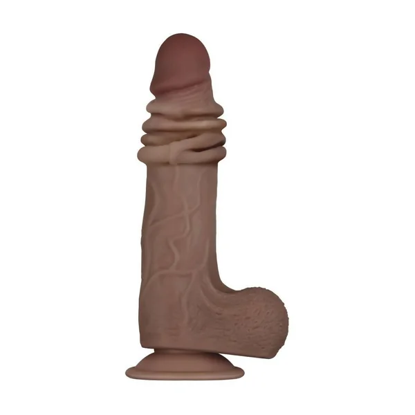 Evolved - Flex Skin Poseable Dildo - 9 Inch - Dark